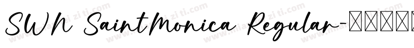 SWN SaintMonica Regular字体转换